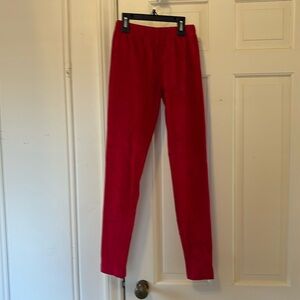 Hanna Andersson ribbed velour legging pants girls size 10